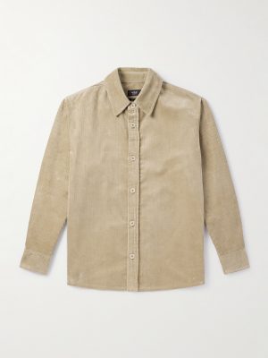 Bobby Logo-Embroidered Cotton-Corduroy Overshirt