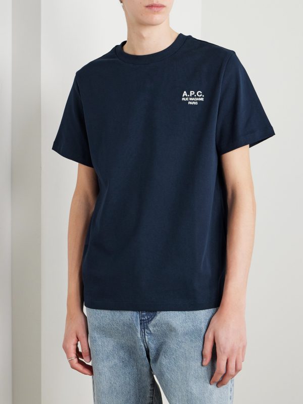 Logo-Embroidered Cotton-Jersey T-Shirt - FR Logo-Embroidered Cotton-Jersey T-Shirt - FR