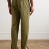 Pieter Straight-Leg Pleated Cotton Trousers - BK Pieter Straight-Leg Pleated Cotton Trousers - BK