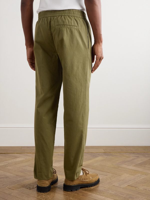 Pieter Straight-Leg Pleated Cotton Trousers - BK Pieter Straight-Leg Pleated Cotton Trousers - BK