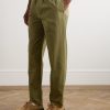 Pieter Straight-Leg Pleated Cotton Trousers - FR Pieter Straight-Leg Pleated Cotton Trousers - FR