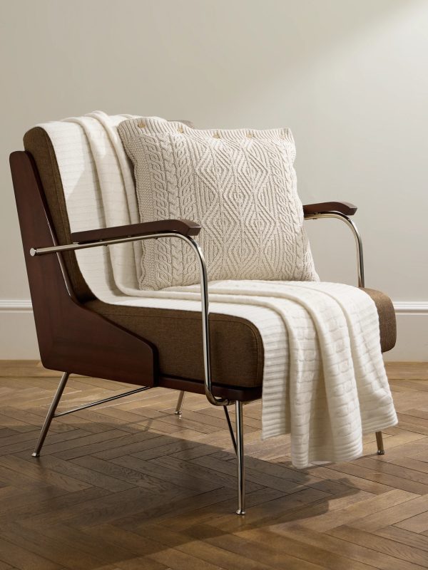 Cable-Knit Cashmere Throw - OU Cable-Knit Cashmere Throw - OU