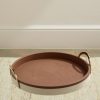 Garrett Canvas, Leather and Brass Tray