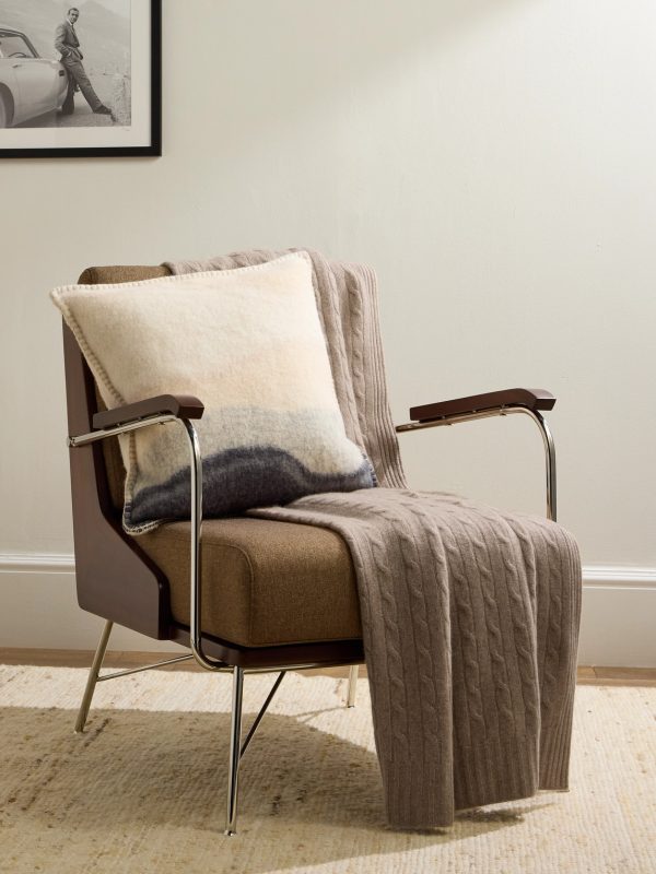Cable-Knit Cashmere Throw - OU Cable-Knit Cashmere Throw - OU