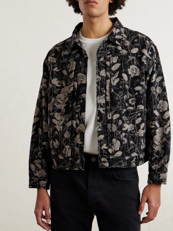 Printed Denim Jacket - FR