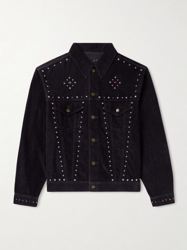 Studded Cotton-Blend Corduroy Jacket Studded Cotton-Blend Corduroy Jacket