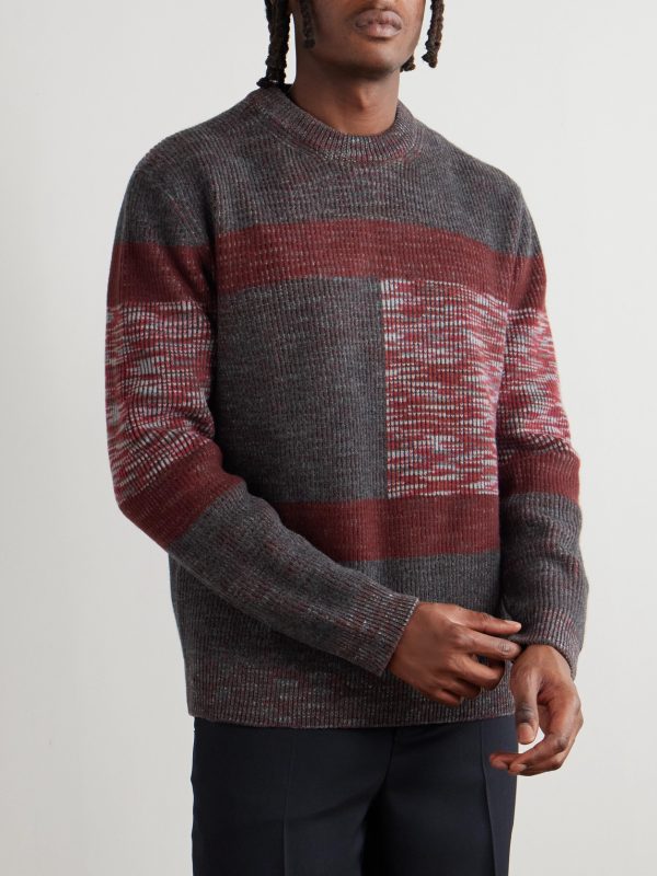 Space-Dyed Ribbed Wool Sweater - FR Space-Dyed Ribbed Wool Sweater - FR