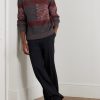 Space-Dyed Ribbed Wool Sweater - OU Space-Dyed Ribbed Wool Sweater - OU