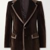 Satin-Trimmed Cotton-Blend Velvet Blazer Satin-Trimmed Cotton-Blend Velvet Blazer