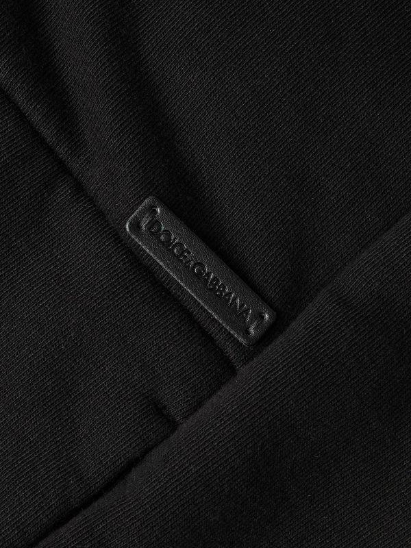 Shearling-Trimmed Cotton-Jersey Hooded Jacket - E1 Shearling-Trimmed Cotton-Jersey Hooded Jacket - E1