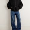 Shearling-Trimmed Cotton-Jersey Hooded Jacket - OU Shearling-Trimmed Cotton-Jersey Hooded Jacket - OU