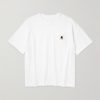 Logo-Appliquéd Canvas-Trimmed Cotton-Jersey T-Shirt Logo-Appliquéd Canvas-Trimmed Cotton-Jersey T-Shirt