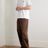 Logo-Appliquéd Canvas-Trimmed Cotton-Jersey T-Shirt - OU Logo-Appliquéd Canvas-Trimmed Cotton-Jersey T-Shirt - OU