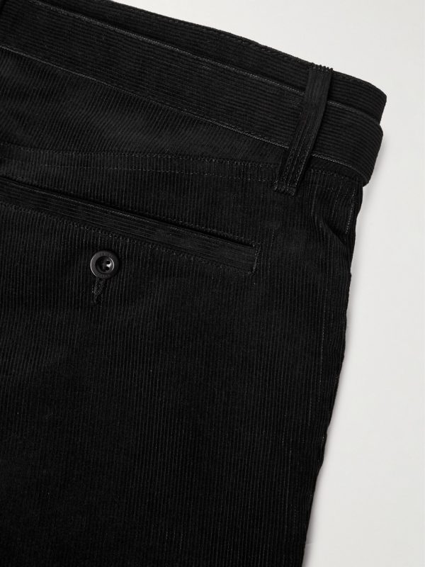 Straight-Leg Belted Cotton-Blend Corduroy Trousers - CU Straight-Leg Belted Cotton-Blend Corduroy Trousers - CU