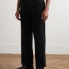 Straight-Leg Belted Cotton-Blend Corduroy Trousers - FR Straight-Leg Belted Cotton-Blend Corduroy Trousers - FR