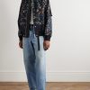Floral-Print Cotton-Blend Bomber Jacket - OU Floral-Print Cotton-Blend Bomber Jacket - OU