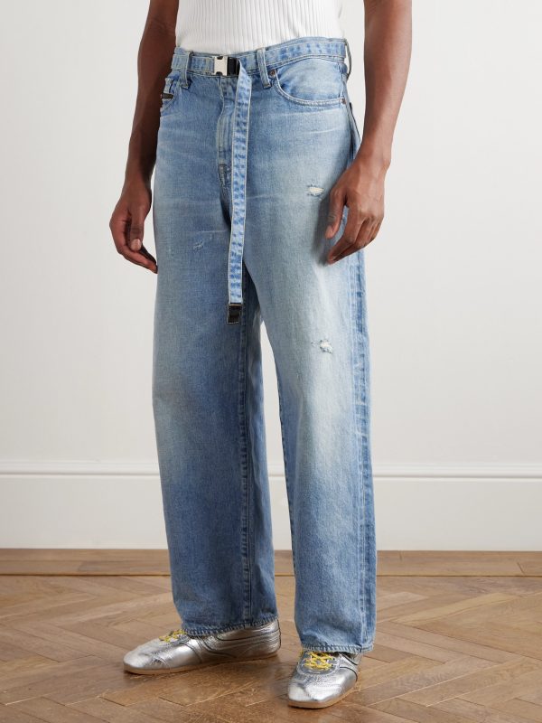 + BEYONDEXX Straight-Leg Belted Jeans - FR + BEYONDEXX Straight-Leg Belted Jeans - FR