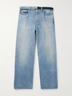 + BEYONDEXX Straight-Leg Belted Jeans + BEYONDEXX Straight-Leg Belted Jeans