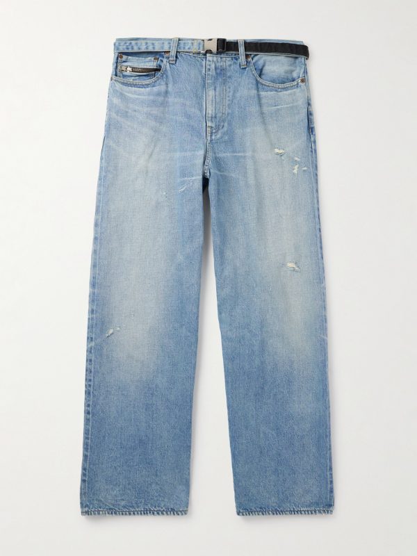 + BEYONDEXX Straight-Leg Belted Jeans + BEYONDEXX Straight-Leg Belted Jeans