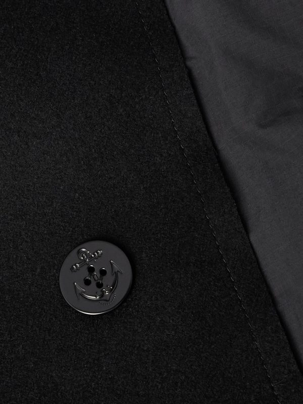 Double-Breasted Wool and Ripstop Down Bomber Jacket - CU