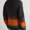 Dégradé Garment-Dyed Ribbed Wool Zip-Up Cardigan - BK Dégradé Garment-Dyed Ribbed Wool Zip-Up Cardigan - BK