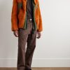 Shell-Trimmed Wool-Blend Fleece Hooded Coat - OU Shell-Trimmed Wool-Blend Fleece Hooded Coat - OU