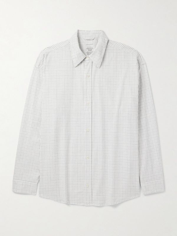 Network Oversized Checked Organic Cotton Shirt