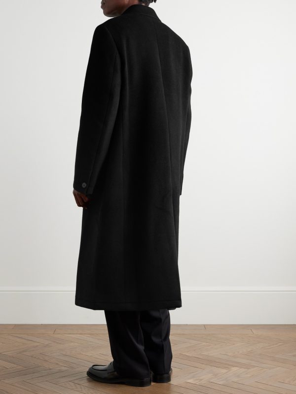 Conference Double-Breasted Recycled-Wool Coat - BK Conference Double-Breasted Recycled-Wool Coat - BK