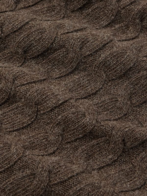 Editor Cable-Knit Wool Zip-Up Cardigan - E1 Editor Cable-Knit Wool Zip-Up Cardigan - E1