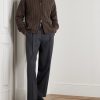 Editor Cable-Knit Wool Zip-Up Cardigan - OU Editor Cable-Knit Wool Zip-Up Cardigan - OU