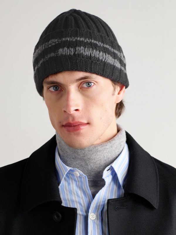 Court Ribbed Wool Beanie - OU Court Ribbed Wool Beanie - OU