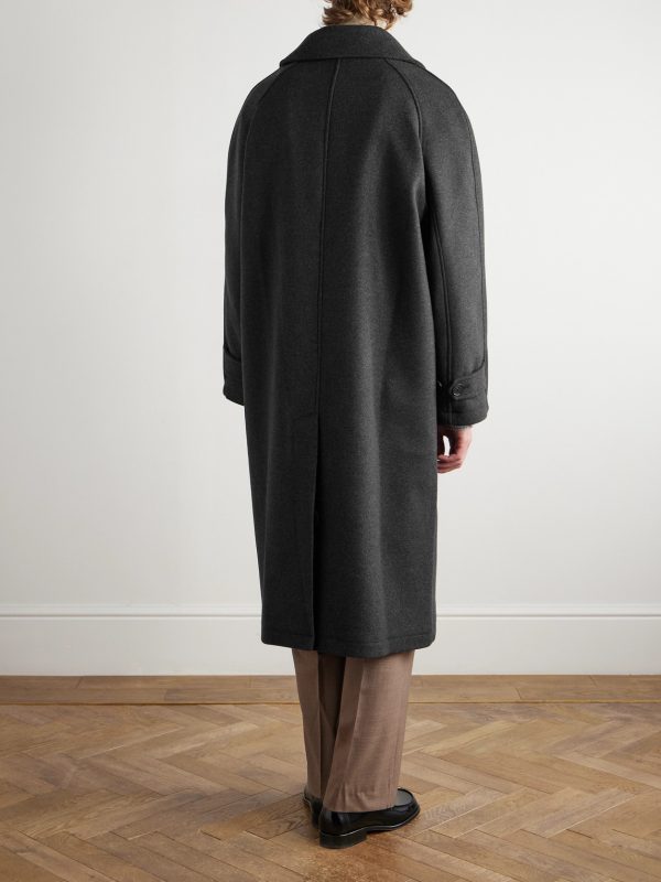 Installation Oversized Recycled-Wool Coat - BK Installation Oversized Recycled-Wool Coat - BK