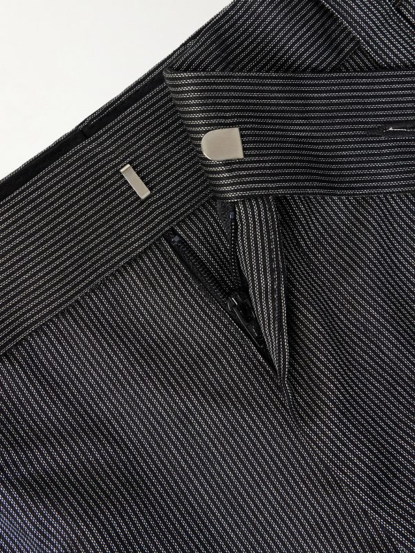 Straight-Leg Pleated Striped Wool and Silk-Blend Trousers - E1 Straight-Leg Pleated Striped Wool and Silk-Blend Trousers - E1