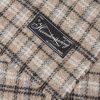 Appliquéd Checked Double-Faced Wool-Blend Scarf - CU Appliquéd Checked Double-Faced Wool-Blend Scarf - CU