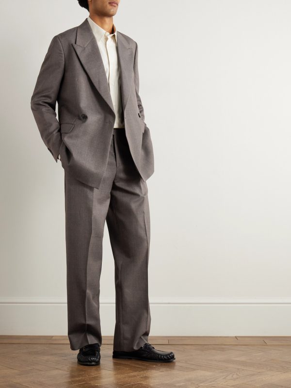 Double-Breasted Wool-Twill Suit Jacket - OU