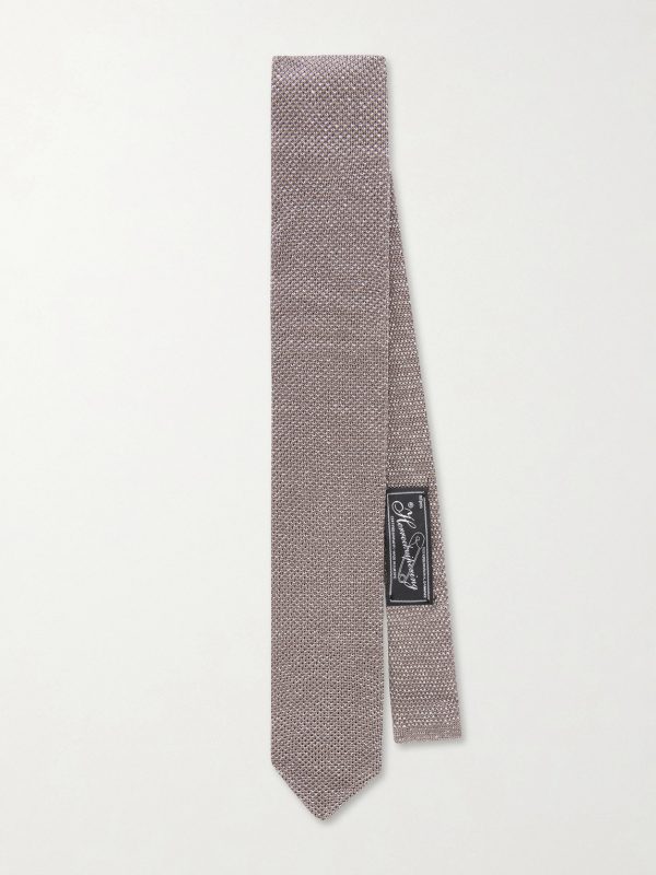 7cm Metallic Silk-Blend Tie