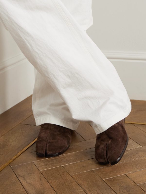 Tabi Split-Toe Suede Loafers - OU