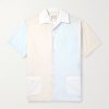 Camp-Collar Colour-Block Cotton-Poplin Shirt Camp-Collar Colour-Block Cotton-Poplin Shirt