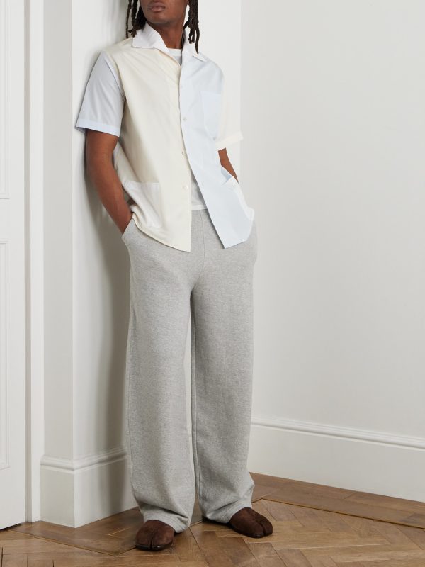 Camp-Collar Colour-Block Cotton-Poplin Shirt - OU Camp-Collar Colour-Block Cotton-Poplin Shirt - OU