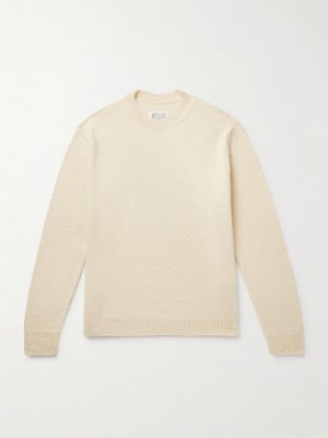 Brushed Wool and Cotton-Blend Sweater