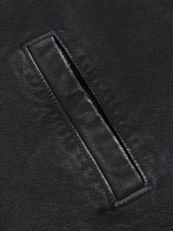 Velvet-Trimmed Padded Cotton-Canvas Jacket - E1 Velvet-Trimmed Padded Cotton-Canvas Jacket - E1