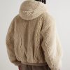 Alpaca and Cotton-Blend Hooded Bomber Jacket - BK