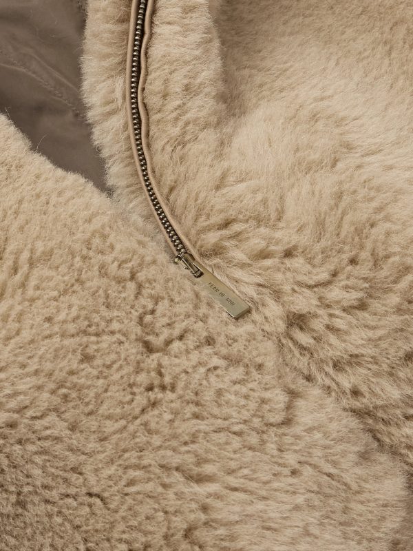 Alpaca and Cotton-Blend Hooded Bomber Jacket - CU