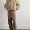 Alpaca and Cotton-Blend Hooded Bomber Jacket - OU