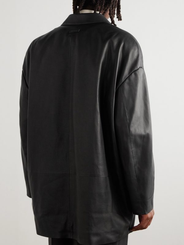 Full-Grain Leather Jacket - BK