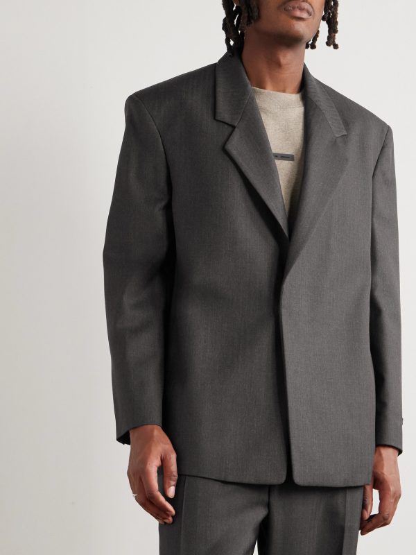 Houndstooth Wool Blazer - FR Houndstooth Wool Blazer - FR