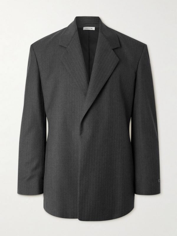 Houndstooth Wool Blazer Houndstooth Wool Blazer