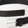 3.5cm Intrecciato Leather Belt - E1