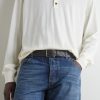 3.5cm Intrecciato Leather Belt - FR