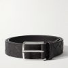 3.5cm Intrecciato Leather Belt